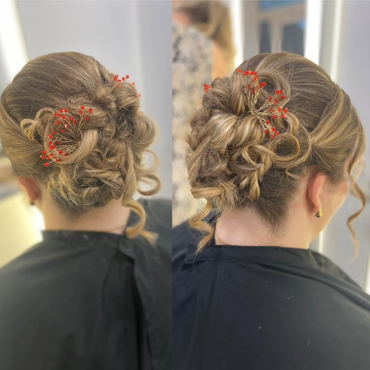 Chignon & attache : réalisation AM Coiffure
