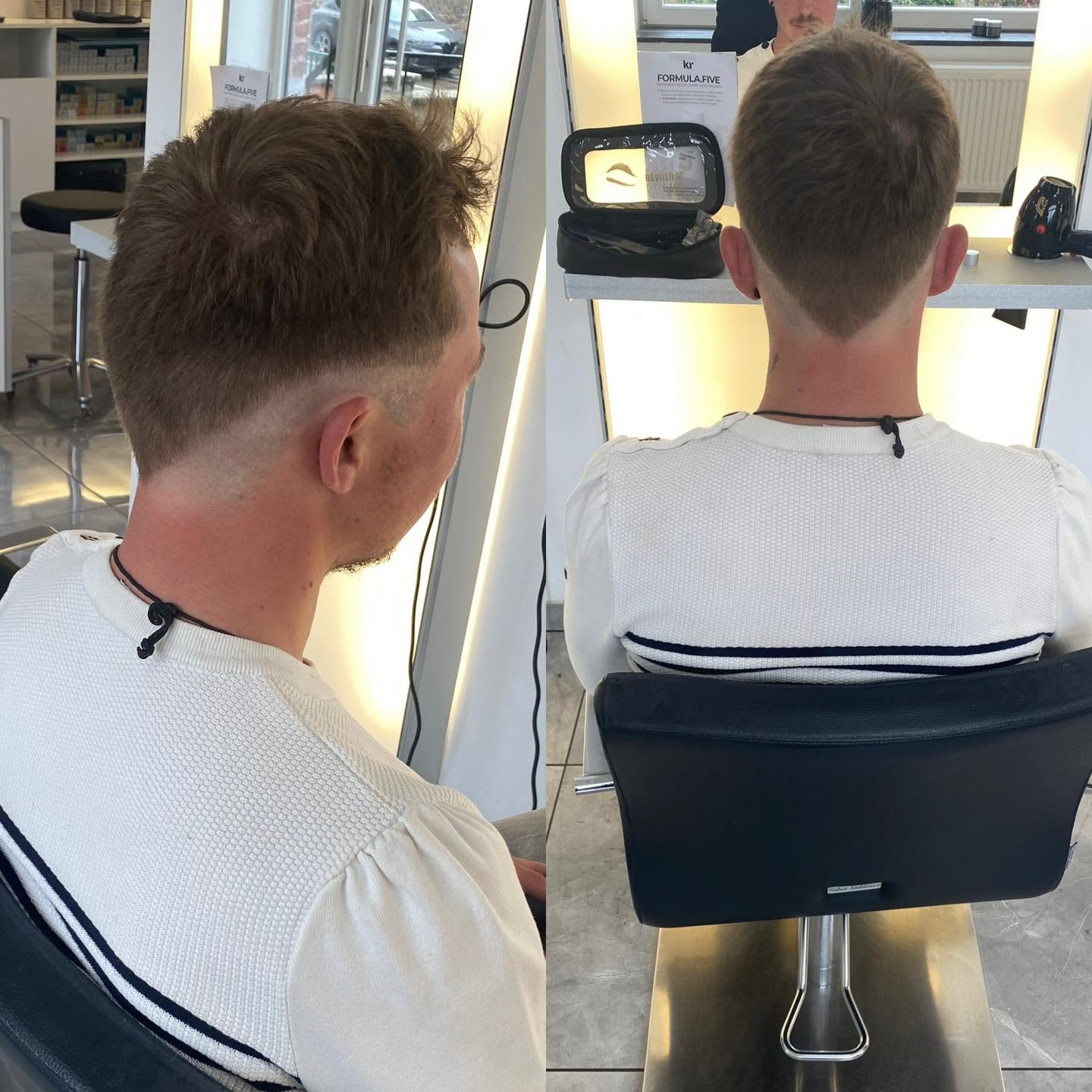 Coupe homme : réalisation AM Coiffure